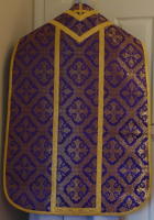 Purple Roman brocade Vestment